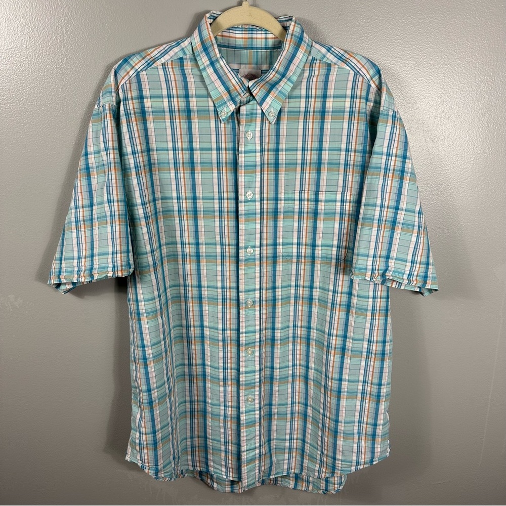 Brooks Brothers The Original Polo Shirt Plaid Button Down Size Large
